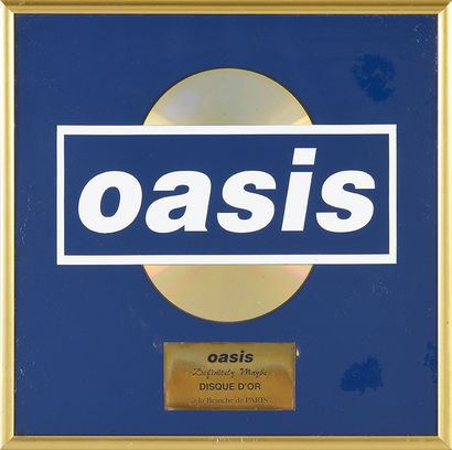 OASIS : British alternative rock band, formed in 1991. 1 gold record for the album...