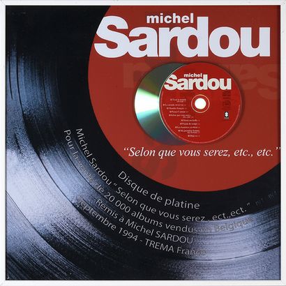 MICHEL SARDOU : (1947) Auteur-compositeur, interprète et acteur. 1 platinum record...