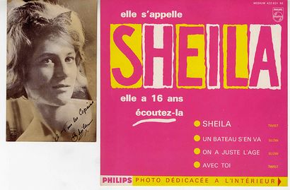 SHEILA (1945) : Chanteuse et actrice. 1 gold record for the album " 40 years of career,...