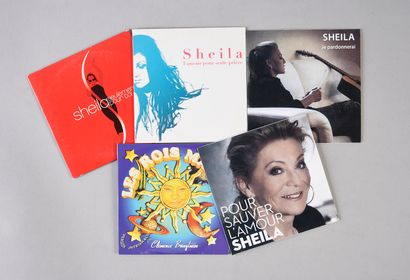 SHEILA (1945) : Chanteuse et actrice. 1 ensemble de 4 singles CD publiées par Warner...