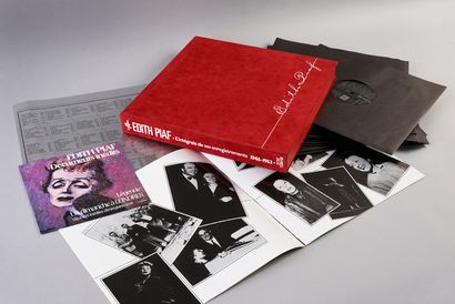 EDITH PIAF (1914/1963) : Chanteuse et actrice. 1 box set of 14 vinyl albums of Edith...