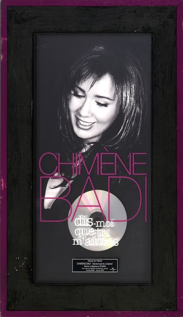 CHIMENE BADI (1982) : Chanteuse. 1 platinum record for the album " Dis-moi que tu...