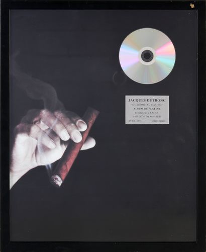 JACQUES DUTRONC (1943) : Auteur-compositeur et interprète. 1 platinum record for...