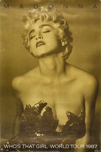 MADONNA (1958) : Chanteuse, actrice, réalisatrice et productrice. 2 affiches originales :...