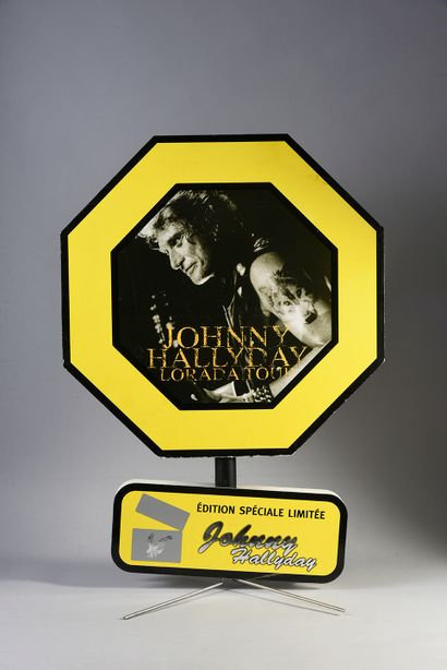 JOHNNY HALLYDAY (1943/2017) : 1 promotional display for the release of the album...