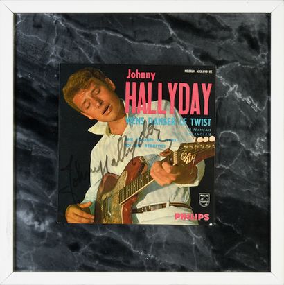 JOHNNY HALLYDAY (1943/2017) : Chanteur et acteur. 1 pochette (recto) du vinyle 45...