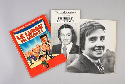 THIERRY LE LURON (1952/1986) : Imitateur et humoriste français. 1 set of 3 programs...