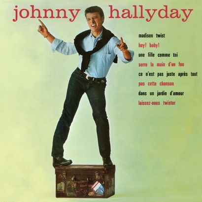 JOHNNY HALLYDAY (1943/2017) : Compositeur, interprète et acteur. 1 Jeans Levis 501...