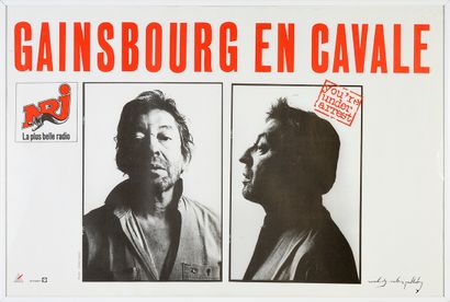 SERGE GAINSBOURG (1928/1991) : Auteur-compositeur et interprète. 1 affiche originale...