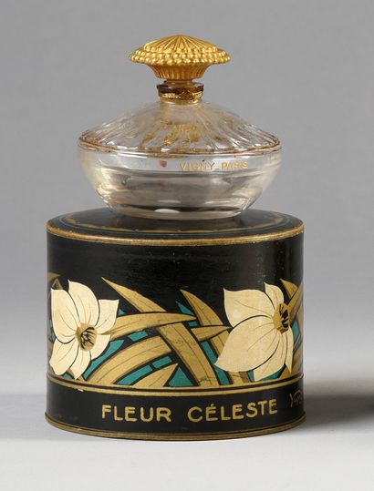 Vigny « Fleur Céleste » - (1925)
Flacon en cristal incolore pressé moulé de Baccarat...