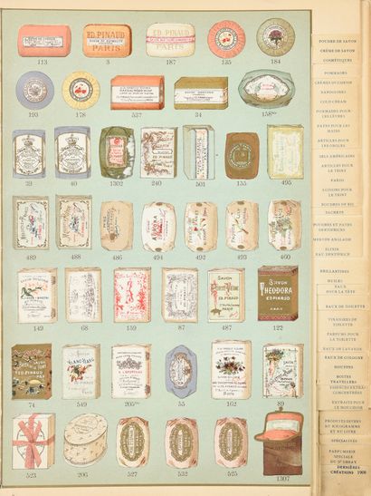 Ed.Pinaud - (années 1920) Interesting commercial catalog listing all the perfumes...