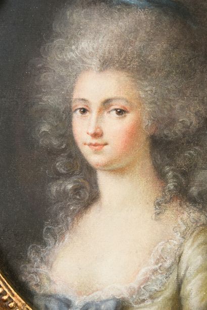Adélaïde LABILLE-GUIARD, suiveur de (1749-1803). Portrait présumé de la Duchesse...