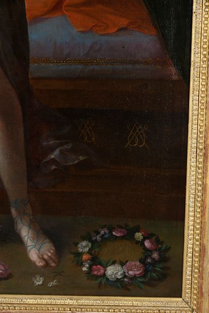 Ambroise DUBOIS et atelier Anvers (vers 1543 - Fontainebleau, 1614/15) Vénus et l'Amour
Huile...