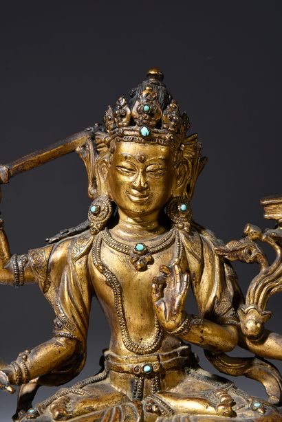 null Figure de Rama
Sculpture en bronze de la divinité indienne Rama, septième avatar...