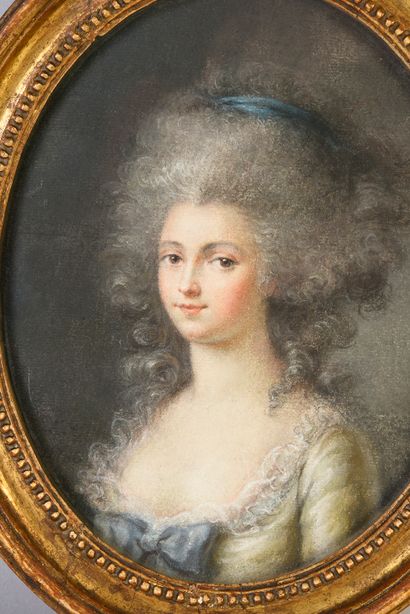 Adélaïde LABILLE-GUIARD, suiveur de (1749-1803). Presumed portrait of the Duchess...