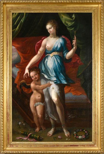 Ambroise DUBOIS et atelier Anvers (vers 1543 - Fontainebleau, 1614/15) Venus and...