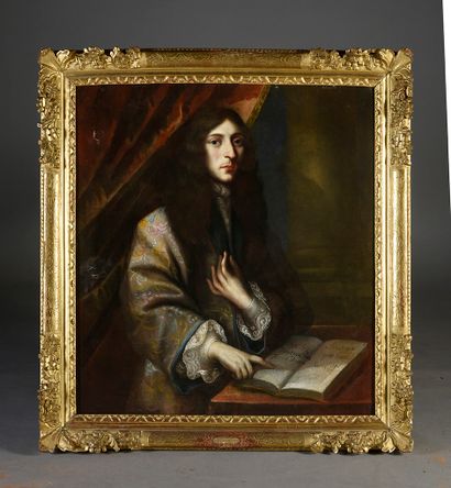 Ecole Anglaise du xviie siècle Portrait d'homme
Huile sur toile.
Beau cadre en bois...