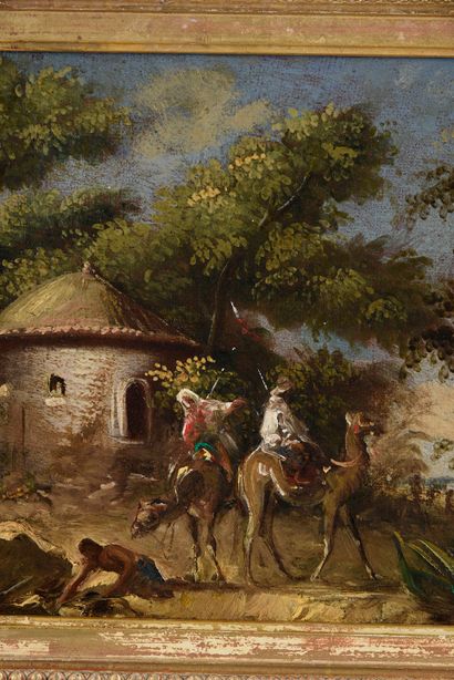 Prosper MARILHAT ( 1811 - 1847) Scène orientaliste
Huile sur toile 19 x 24 cm