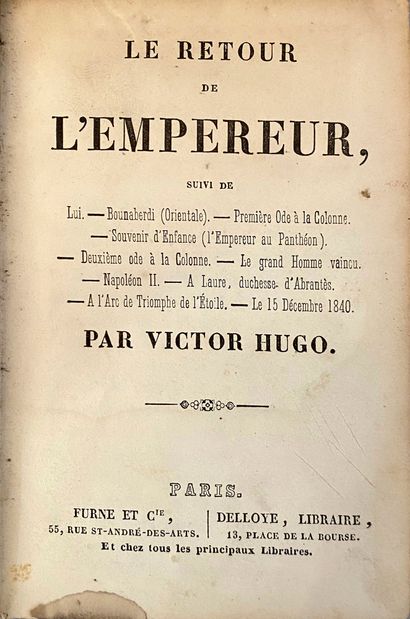 HUGO Victor Napoléon le petit, publié aux éditions Eugène Hugues, Paris, 1879, 225...