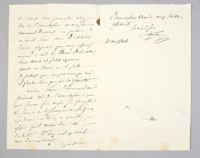 FOUCHER Paul (1810-1875) Romancier et journaliste français, beau-frère de Victor...