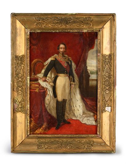 École Française du XIXe siècle Portrait of the emperor Napoleon III (1808-1873) in...