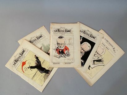 null VICTOR HUGO THROUGH THE CARICATURE.
Nice set of 16 period satirical newspapers,...