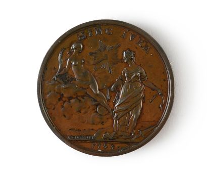null MONTESQUIEU, Charles-Louis de Secondat, baron de (1689-1755).
Médaille, en bronze...