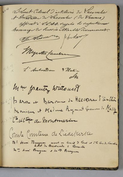 null GUESTBOOK OF THE MANOR OF ANJOU.
RESIDENCE OF EXILE OF THE FAMILY OF FRANCE...
