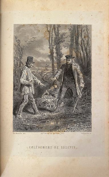 HUGO Victor Les Misérables, publiés par le libraire-éditeur Pagnerre, Paris, 1862,...