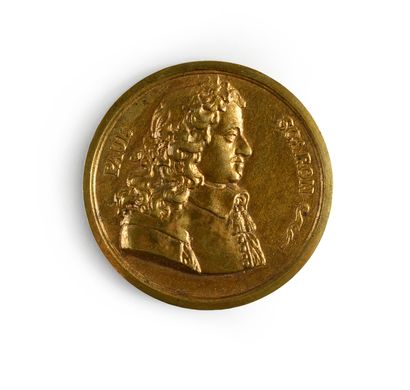 SCARRON Paul (1610-1660). Petite médaille...