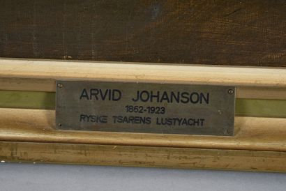 ARVID Johansson (1862-1923) Arrivée du Standart, le yacht privé de l'empereur Nicolas...