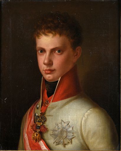 École AUTRICHIENNE du XIXe siècle Portrait de l'archiduc François d'Autriche (1768-1835),...