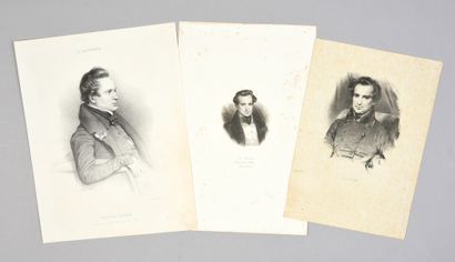 HUGO Victor (1802-1885). Ensemble de portraits...