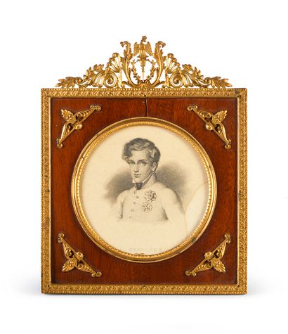 École FRANÇAISE de la fin du XIXe siècle Portrait of the young Duke of Reichstadt...