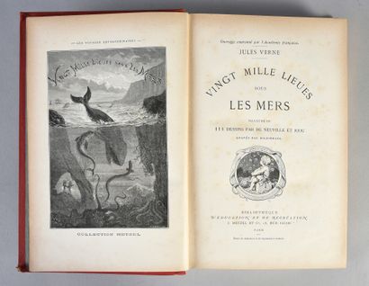 VERNE Jules (1828-1905), Vingt-mille lieues sous les mers, bibliothèque d'éducation...