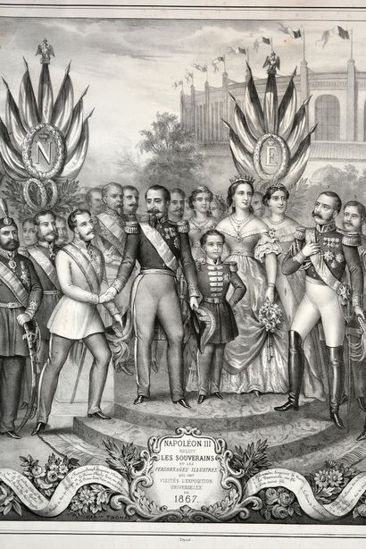 THOMAS Napoléon (1804-1879) Napoleon III receives the sovereigns and the illustrious...