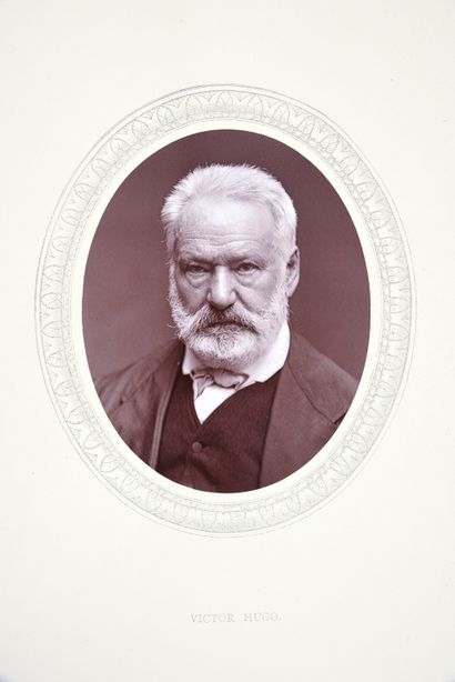 CARJAT Étienne (1828-1906) Portrait in medallion of the writer Victor Hugo (1802-1885).
Albumen...