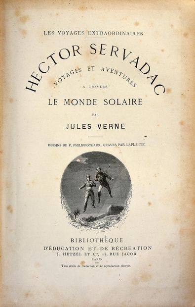VERNE Jules (1828-1905), Hector Servadac, voyages et aventures à travers le monde...