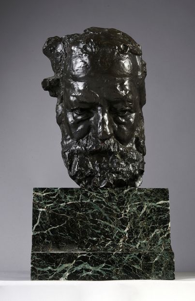 BOUCHER Jean Marie (1870-1939) Portrait de Victor Hugo, étude pour le monument de...