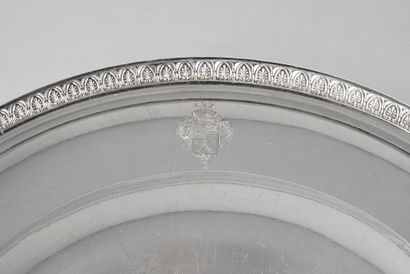 null PAIR OF SILVER DISHES.
BIENNAIS, PARIS, 1798-1809.
Bordered by a finely siccled...