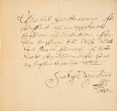 null [THIRTY YEARS WAR (1618-1648)].
Beautiful antique binding, in purple morocco,...