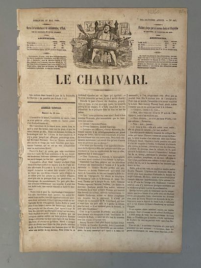 null POLITICAL LIFE OF VICTOR HUGO.
Nice set of 11 newspapers and press clippings...