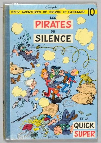 FRANQUIN SPIROU 10. Les pirates du silence. Edition originale 1958. Dos carré gris....