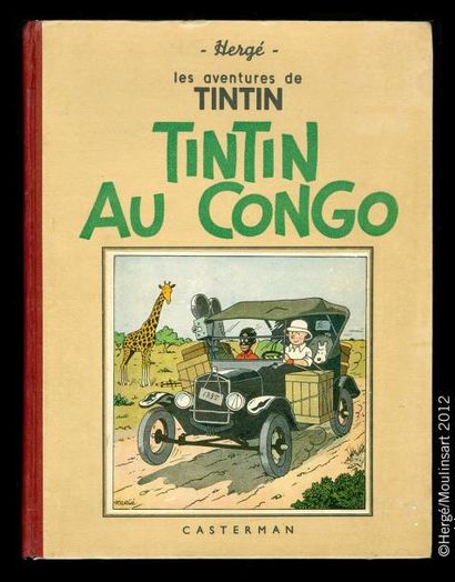 HERGÉ TINTIN 02b. Tintin au Congo. A14. Troisième édition 1941. 4e plat A14, 20e...