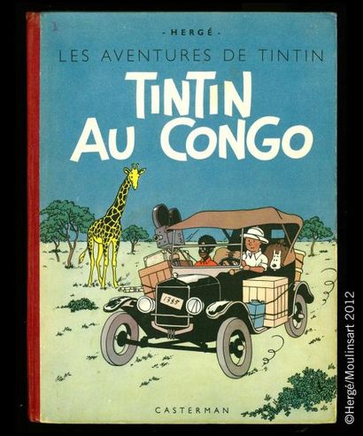 HERGÉ TINTIN 02. Tintin au Congo. B1. Edition originale couleurs 1946. Album en très...