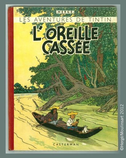 HERGÉ TINTIN 06. L'oreille cassée. A20. Edition originale couleurs. Album en très...