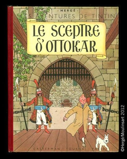 HERGÉ TINTIN 08 - Le sceptre d'Ottokar. B1. Edition originale couleurs (1947). Dos...