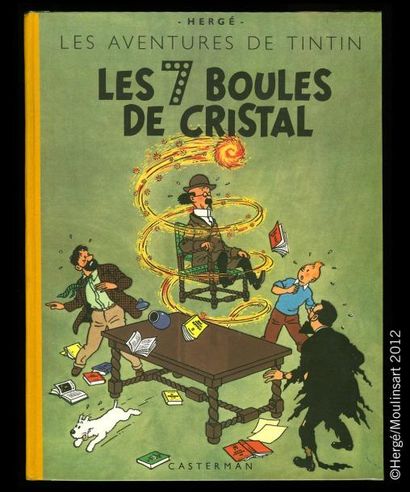 HERGÉ TINTIN 13. Les 7 boules de cristal. B2. 1948. Edition originale. Album à l'état...
