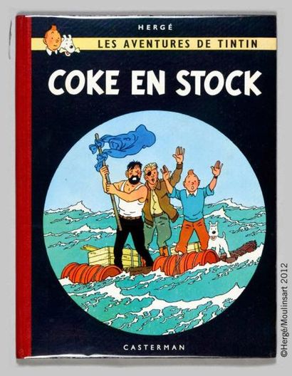 HERGÉ TINTIN 19A. Coke en stock. B24. Edition originale belge. DL 3° trimestre 1958...