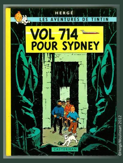 HERGÉ TINTIN 22a. Vol 714 pour Sydney. Tirage de tête, exemplaire n°241 sur 250....